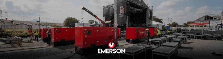 Geradores para grandes eventos